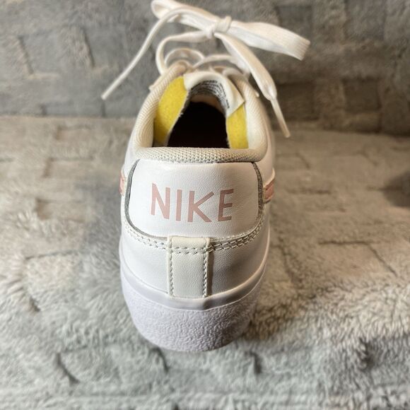Nike Blazer Platform Low Sneaker Athletic White Pink Glaze Womens Size 7.5 - Picture 10 of 14
